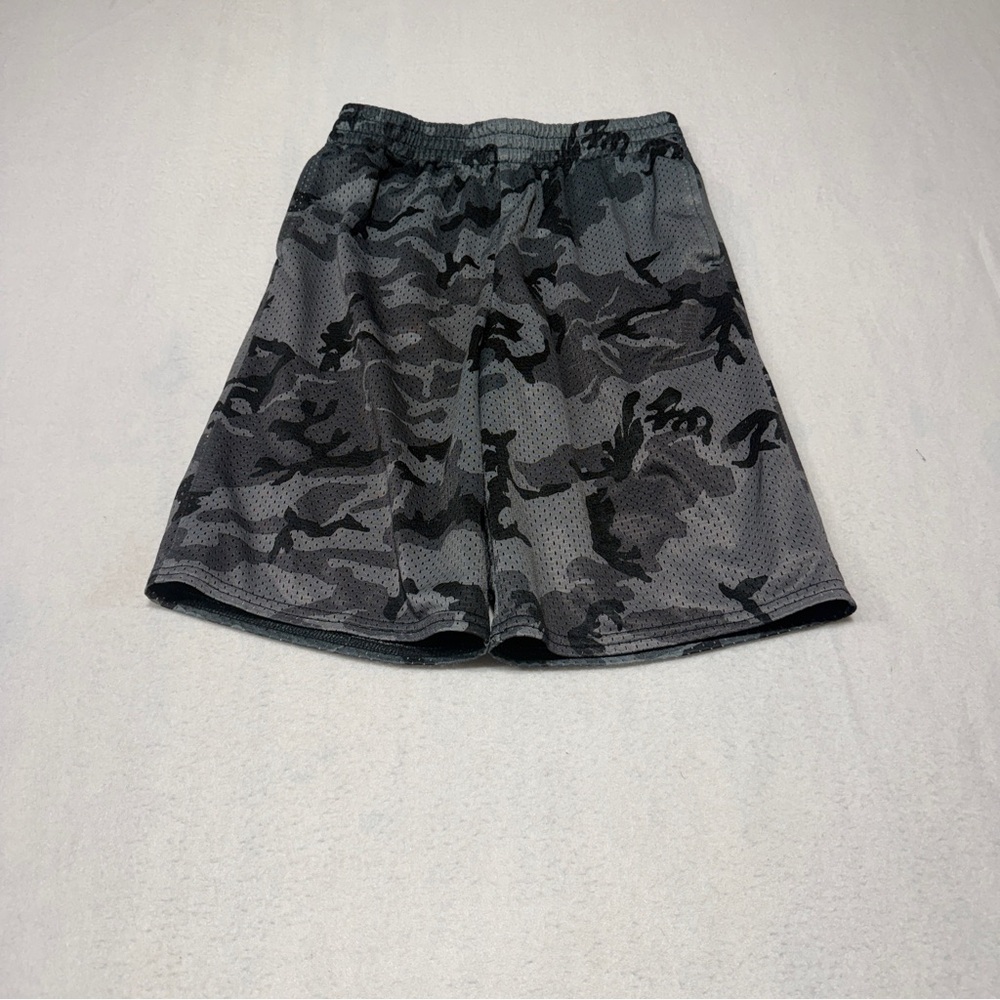 Gray Camouflage Athletic Shorts